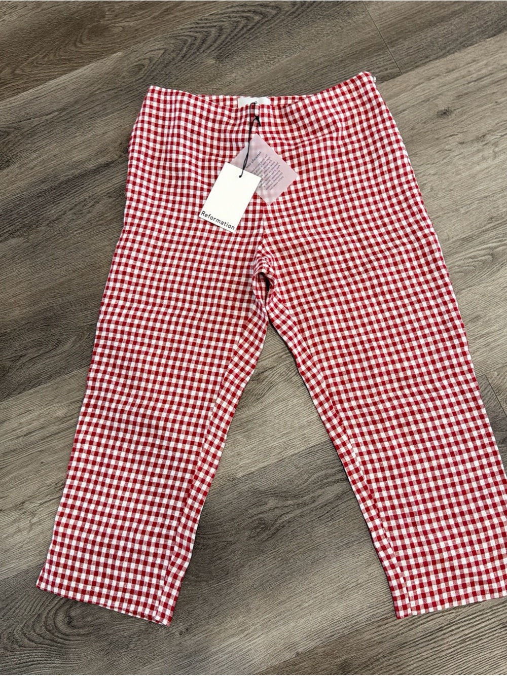 Reformation Petra linen low rise, pedal pusher pant - Picture 4 of 6